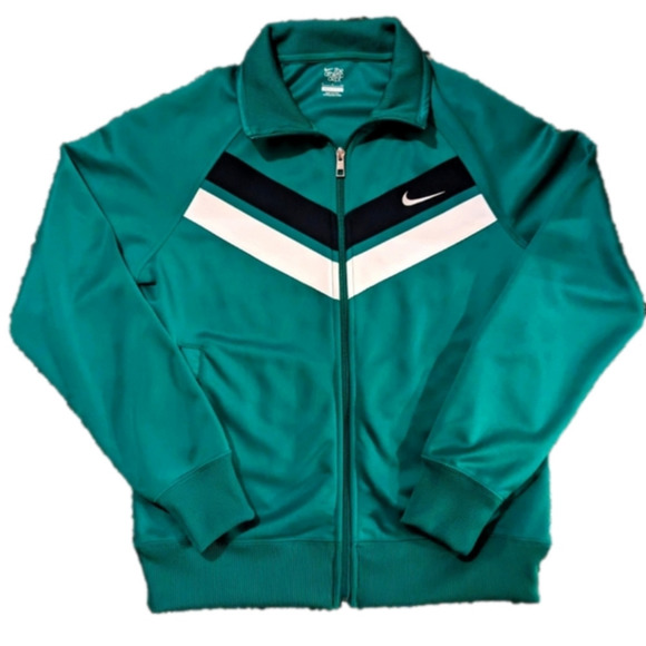 Nike Other - Nike The Athletic Dept Track Jacket Mens Small Full Zip Green W/Stripes @TD